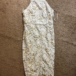 Elegant White Lace Dress